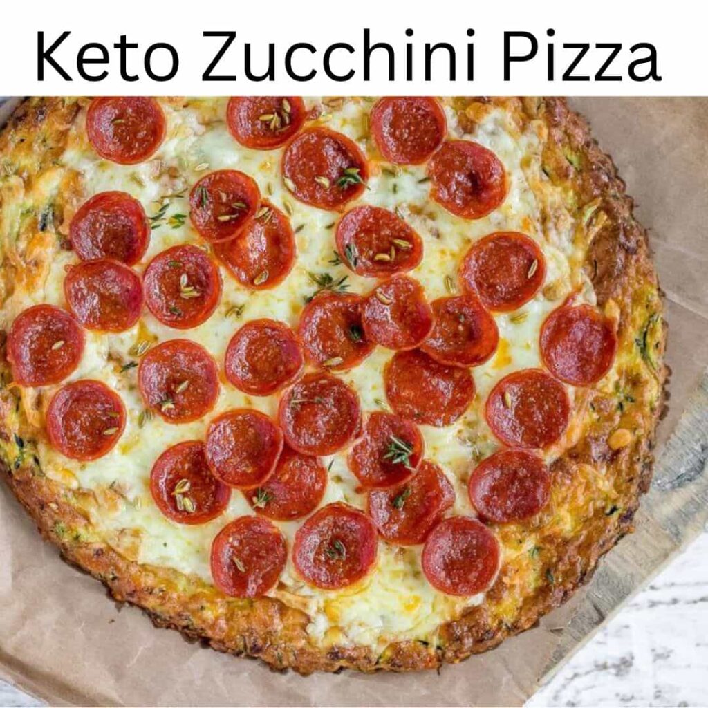 keto zucchini pizza min