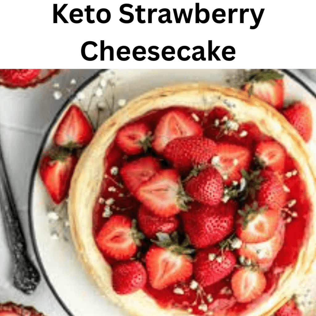 keto strawberry cheesecake min