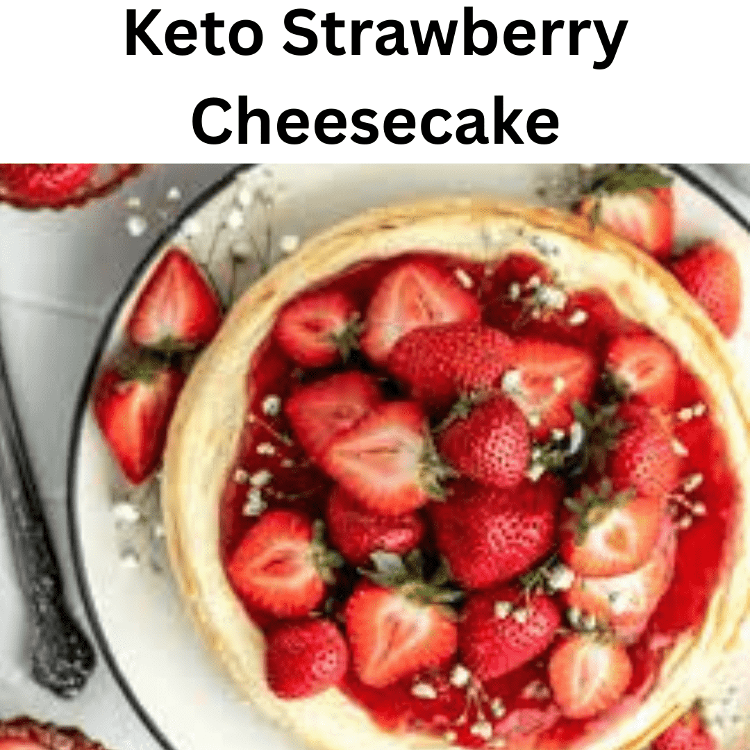 keto strawberry cheesecake min