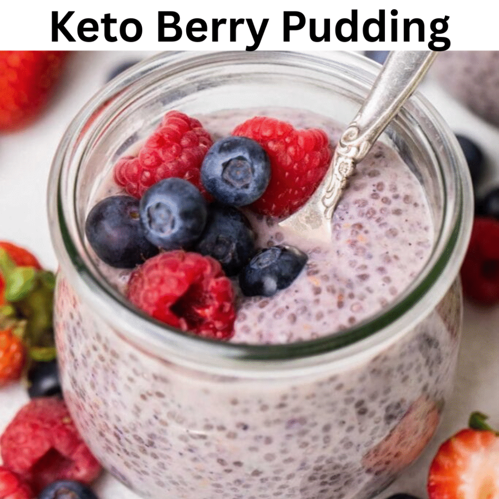 keto berry pudding