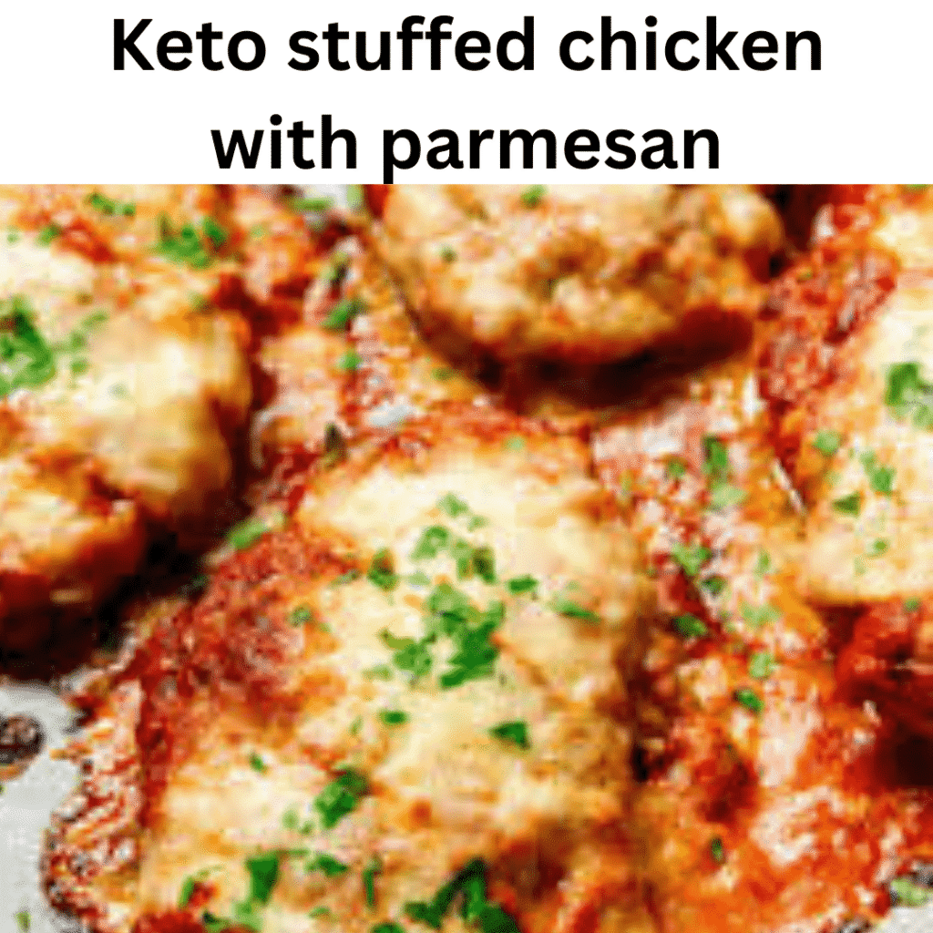 Keto stuffed chicken with parmesan